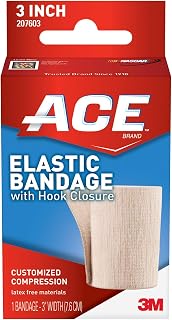 3" Elastic Bandage with Hook Closure, Beige