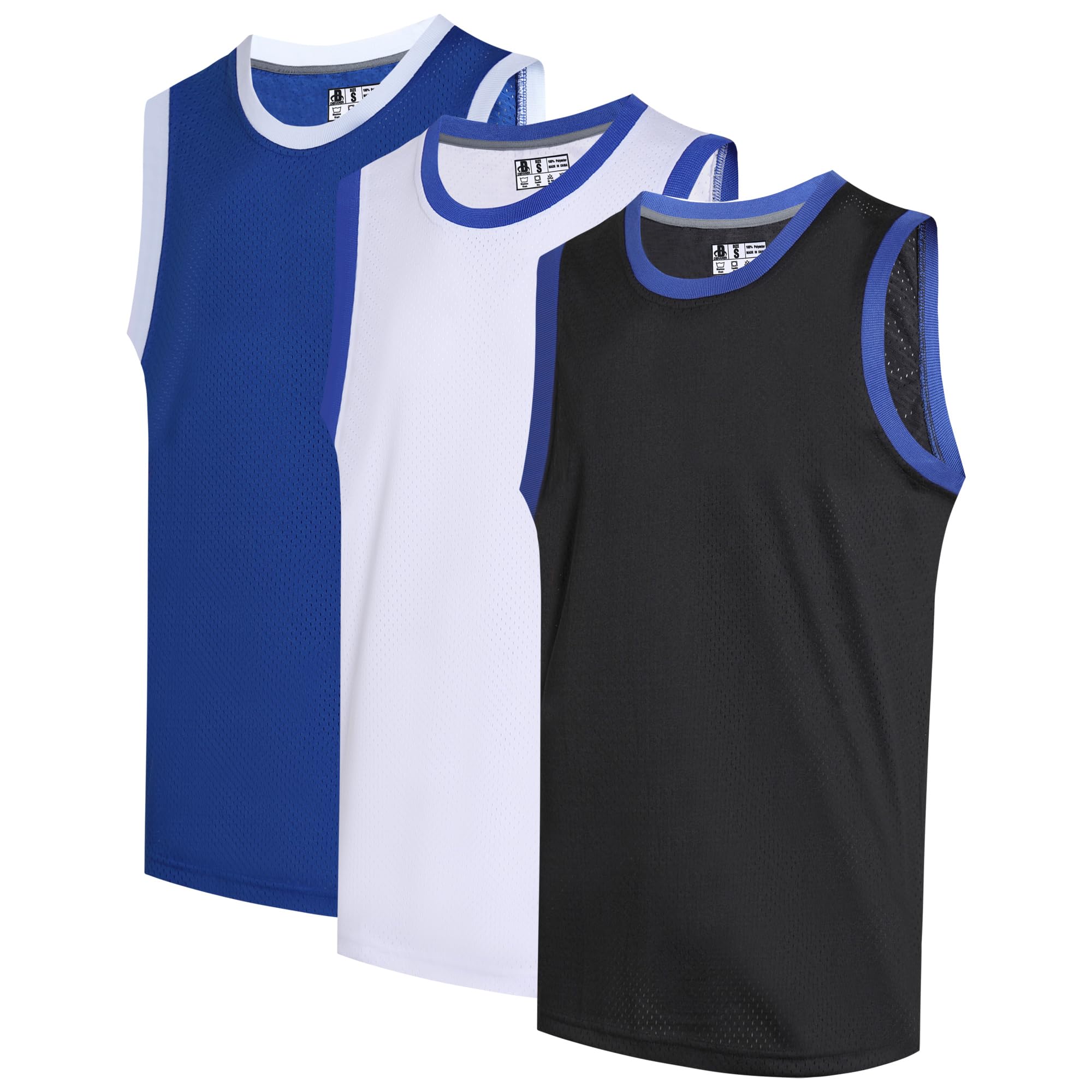 3 Pack Blank Basketball Jerseys