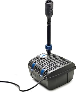 OASE 70233 Filtral UVC-Klärer 1500 - Unterwasserfilter, Teichklärer, Wasserspiel, inkl. 3 Fontänenaufsätzen für verschiedene Wasserspielvariationen für Teiche bis 1,5 m³, Schwarz