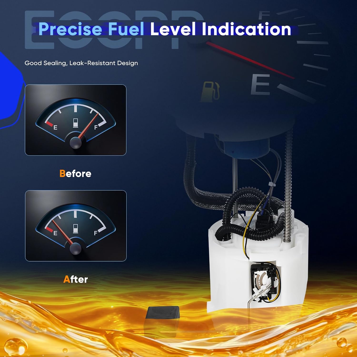 ECCPP Fuel Pump Assembly E9147M Compatible with Honda Civic 2012 2013 2014 2015 L4 1.8L CNG, Replaces FG1546, P76766M, 17045TR0L31, 17045TR0L32