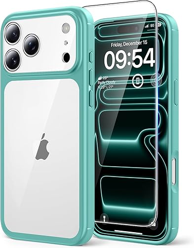 Miniatura 92 de TAURI - Funda a prueba de golpes para iPhone 15 Plus de 6.7 pulgadas, 3 en 1, no se pone amarilla, con 2 protectores de pantalla, protección