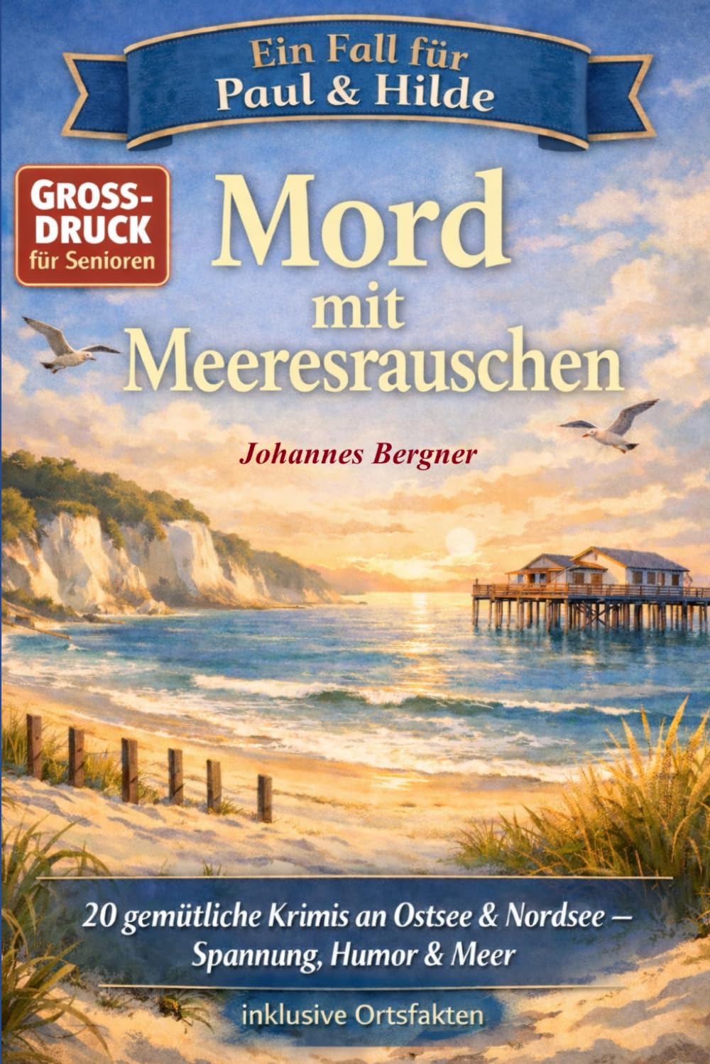 Mord mit Meeresrauschen – Küstenkrimis für Senioren: 20 gemütliche Krimis an Ostsee & Nordsee – Spannung, Humor & Meer (Ein Fall für Paul & Hilde: ... Fall für Paul & Hilde: Krimis für Senioren)