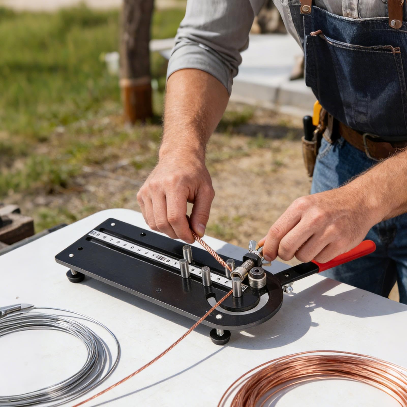Narzędzie do gięcia metalu, ergonomiczne, wytrzymałe urządzenie transportowe, narzędzie do gięcia przewodów – dla elektryków, instalatorów, przewodów, samochodów, napraw, budownictwa