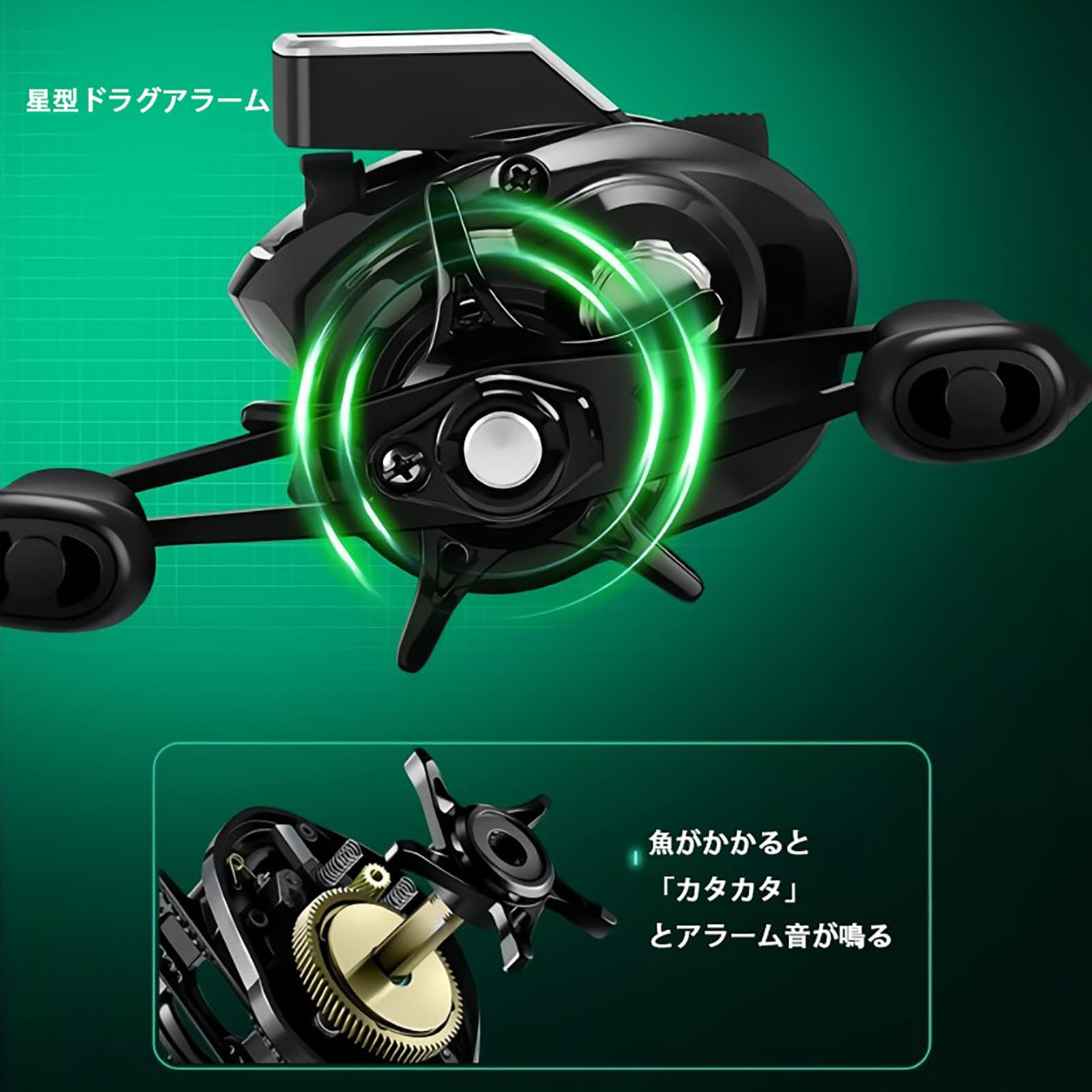 Amazon.co.jp: FWYTT デジタルリール カウンター付き ベイトリール 海