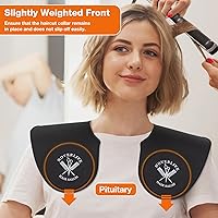Vista 3 de Noverlife Hair Cutting Collar, Waterproof Silicone Hair Dye Collar, Barber Hair Cutting Pad Haircut Neck Wrap for Salon