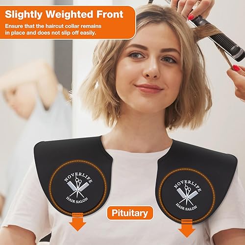 Miniatura 3 de Noverlife Hair Cutting Collar, Waterproof Silicone Hair Dye Collar, Barber Hair Cutting Pad Haircut Neck Wrap for Salon