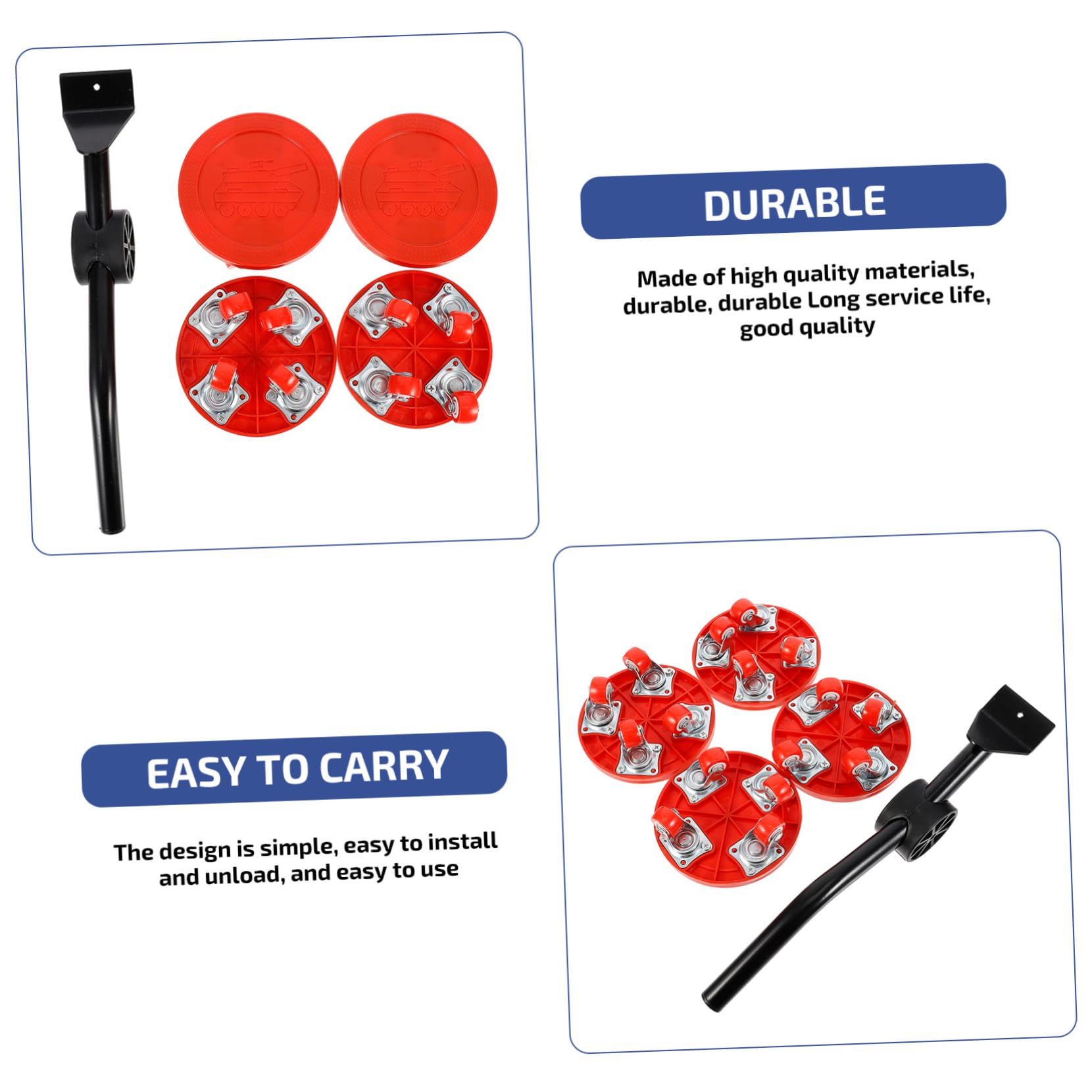 Glissières De Meubles Robustes Avec Roues, Chariot De Meubles à 5 Roues, Capacité De Charge De 560 Kg, Outil De Déménagement Pour Canapé, Réfrigérateur, Machine à Laver