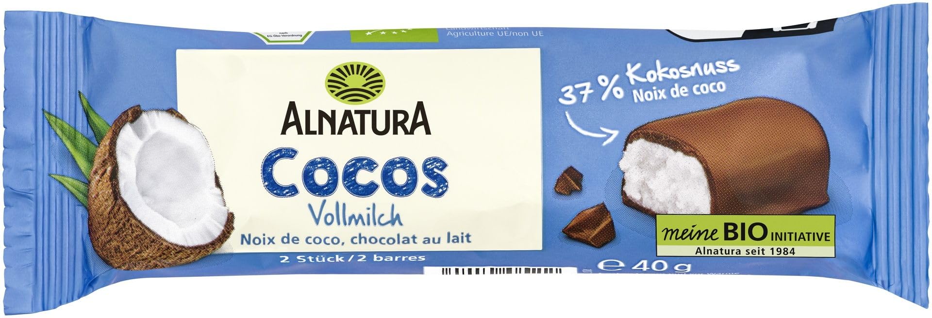 Alnatura Bio Cocos-Riegel, 40g
