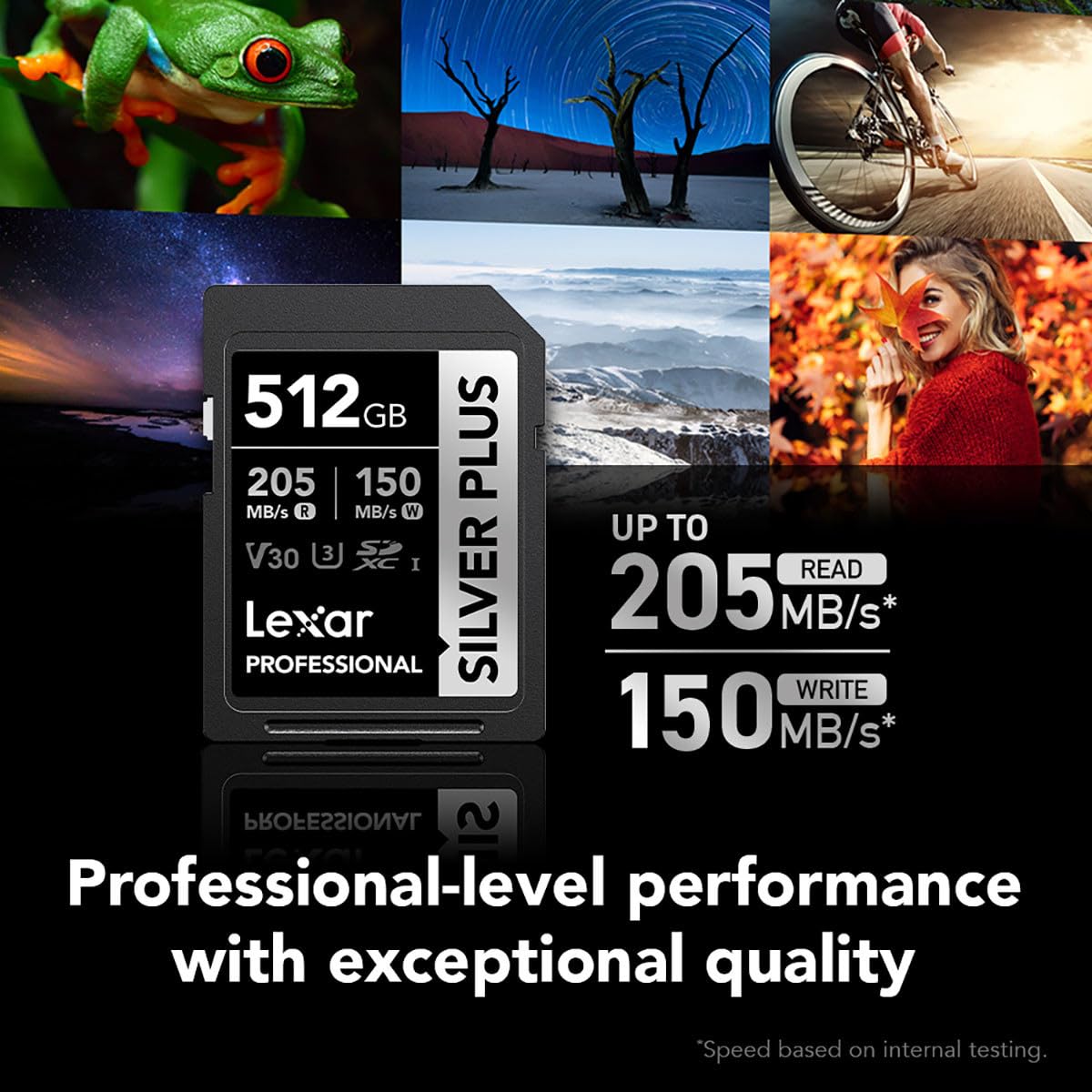 Lexar Silver Plus - Tarjeta de memoria SDXC de 512 GB