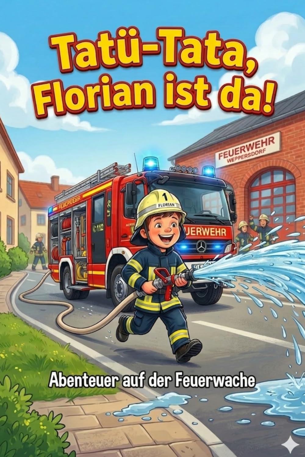 Tatü-Tata, Florian ist da!: Ein spannendes Feuerwehr Kinderbuch mit Ausmalbildern für Kinder ab 4 Jahren: Spannendes Wissen über Mut, Notfall-Regeln, ... ausmalen – Feuerwehr Kinderbuch zum Vorlesen