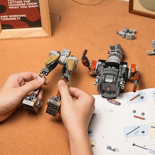 Miniatura 5 de Ideas - Kit de construcción de robot compatible con juegos de Lego para Adutls, figuras de acción coleccionables de Mech para niños de 8 a 14 años