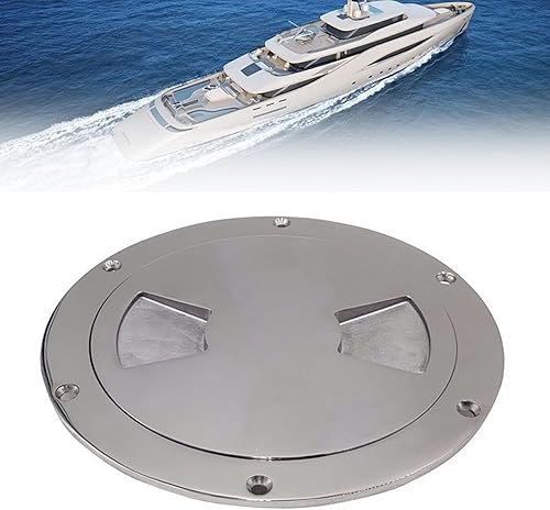 Placa de inspección de acero inoxidable de grado 316, cubierta redonda de escotilla de acceso de barco de 6 pulgadas, placa de cubiertaescotilla de