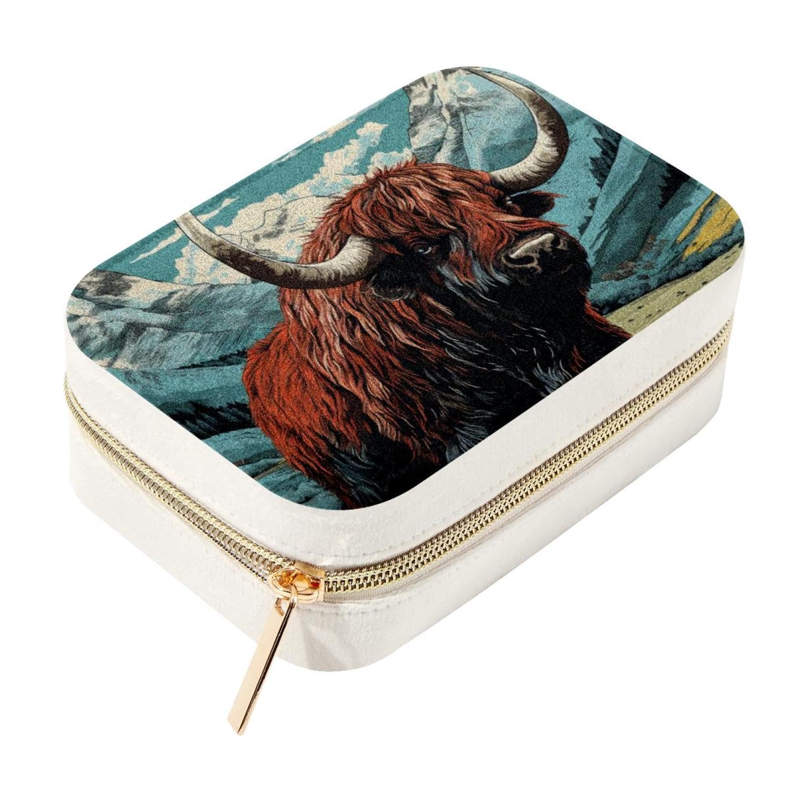 Boîte à bijoux yak spacieuse pour ranger bagues et colliers