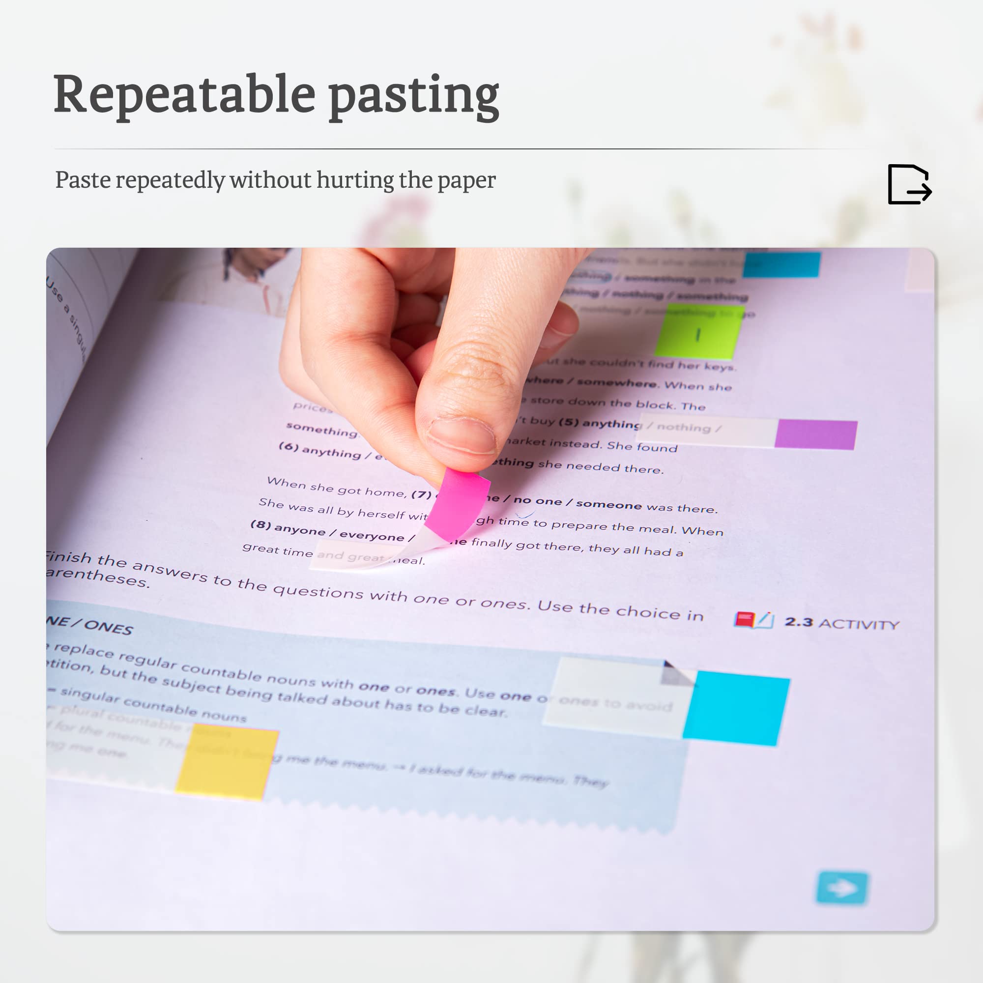 Pestañas Para Escribir Libros Golcellia 1440 Piezas, Notas Adhesivas Transparentes, Marcadores De Página, Pestañas De Libro, Pestañas De índice Emergentes 1200 Pestañas De Libros