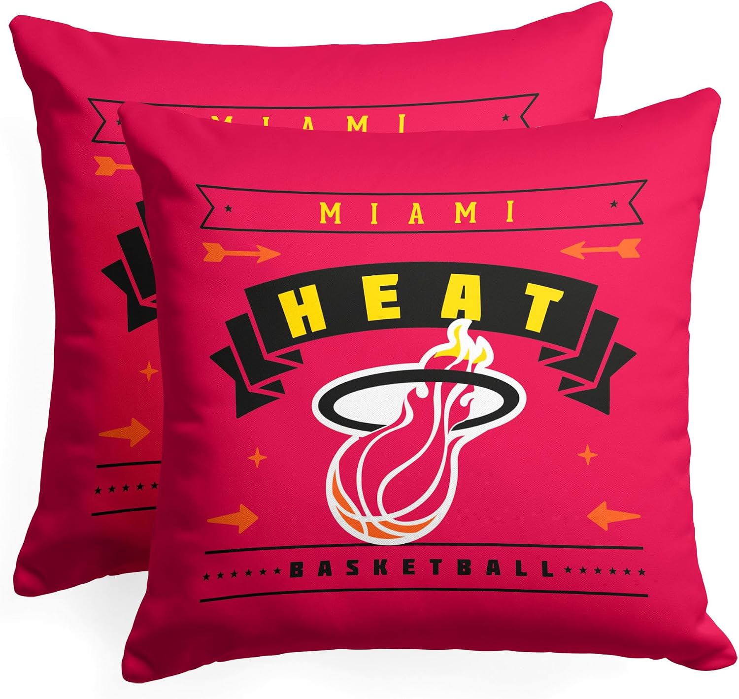 Northwest NBA Miami Heat Pillow, 18" x 18", Hardwood Classics