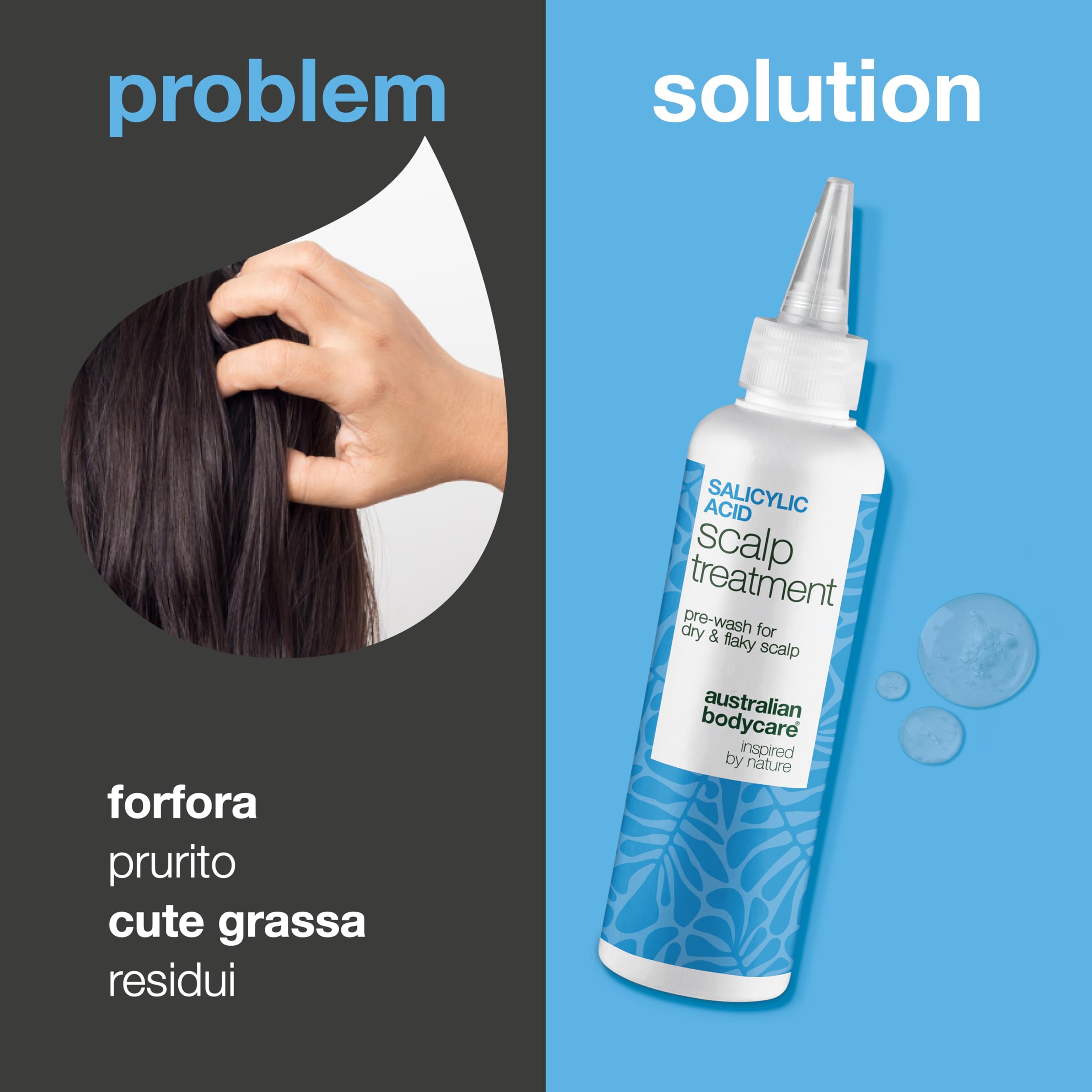 Peeling Cuoio Capelluto all'Acido Salicilico contro Forfora, Prurito & Secchezza - Trattamento Pre-Lavaggio 10 Minuti Esfolia & Pulizia Profonda con Acido Salicilico & Piroctone Olamine - 150 ml