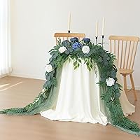 Vista 11 de Mizii 2 Strands Artificial Maples Vines Garland 79" Fake Vine Silk Maple Leaves Faux Hanging Fall Garland for Fall Decor Thanksgiving Porch Mantle