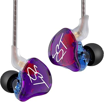 KZ ZST in Ear Monitor Headphone Hybrid Banlance Armature with Dynamic in-Ear Earphone 1BA+1DD Wired Earbuds HiFi Headset Gaming IEMS with Detachable Cable for Gamers,Musicians
