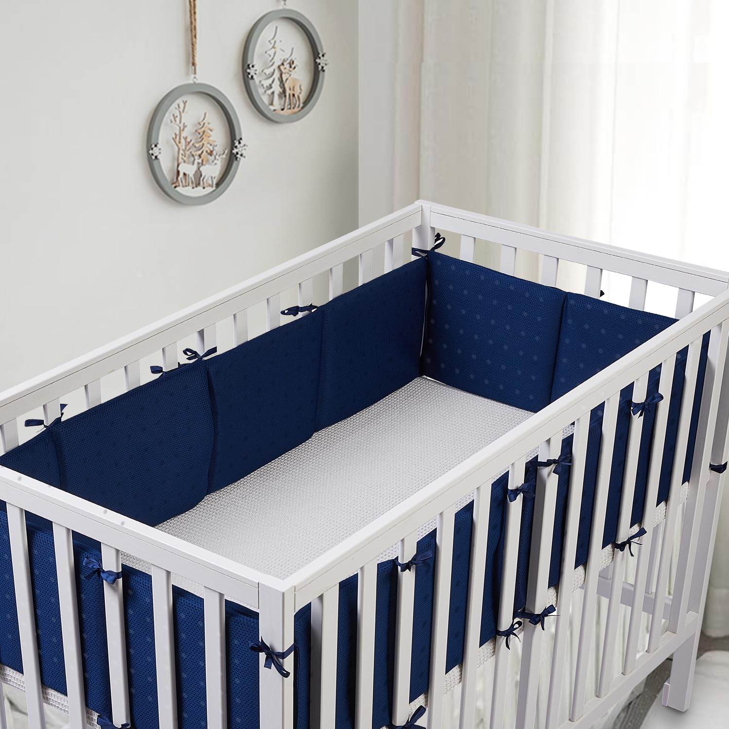 12 Pcs Mesh Liner, Keep Arm and Leg Inside,Easy to Clean,4 Sides Cover,Lightweight (Blue)