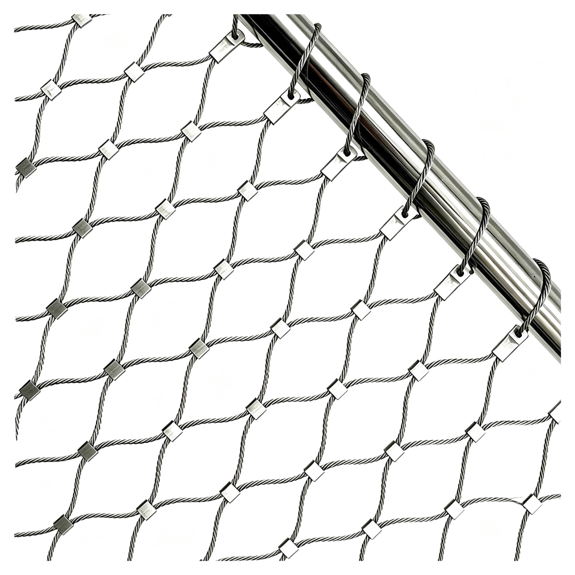 Malla de cable de acero inoxidable de alta durabilidad para campos de fútbol