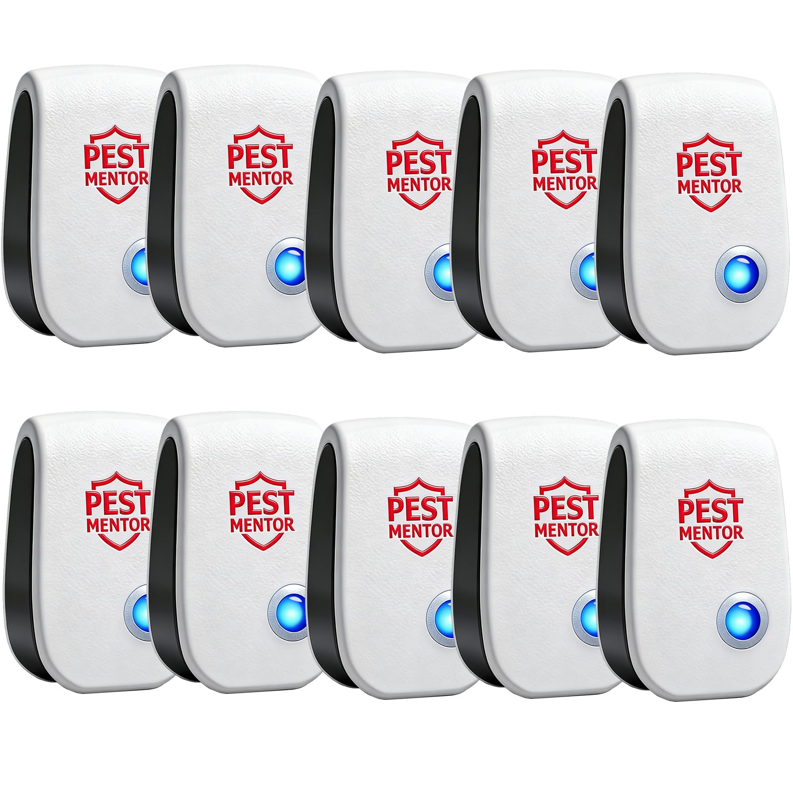 Répulsif à ultrasons antiparasitaires lot de 10 pour éliminer souris et insectes de la maison