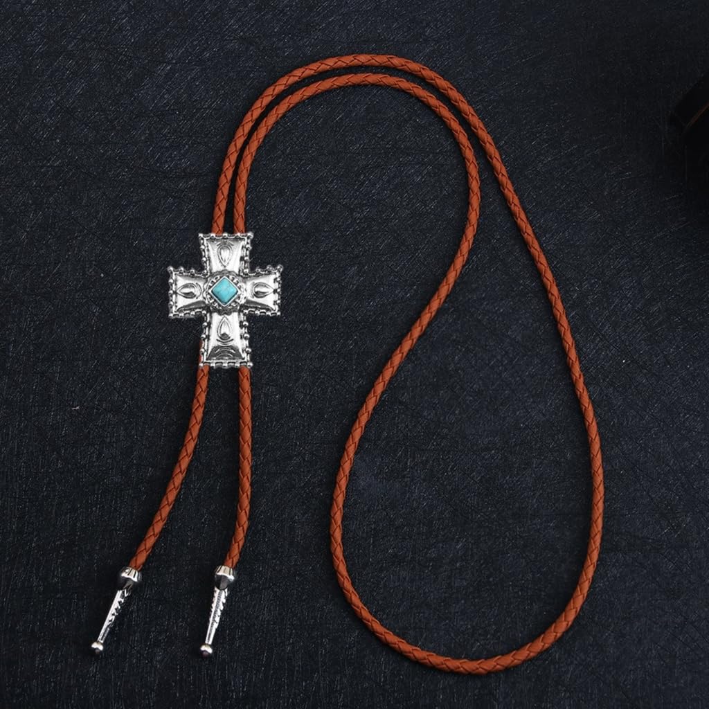 Cravatte da Cowboy, Collana con Cravatta Corda di Similpelle da Cowboy Ciondolo in