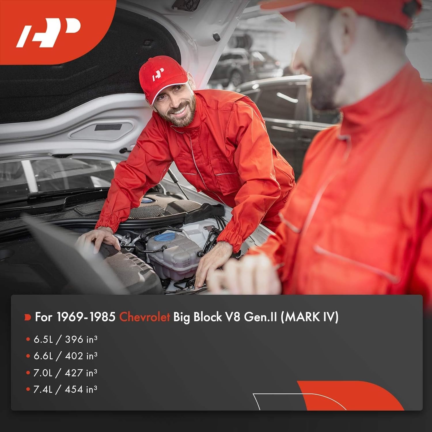 A-Premium 7.8 Inch Crankshaft Pulley with 3-Groove Machined Aluminum Compatible with 1969-1985 Chevrolet Big Block - V8 396, 402, 427, 454, Long Water Pump