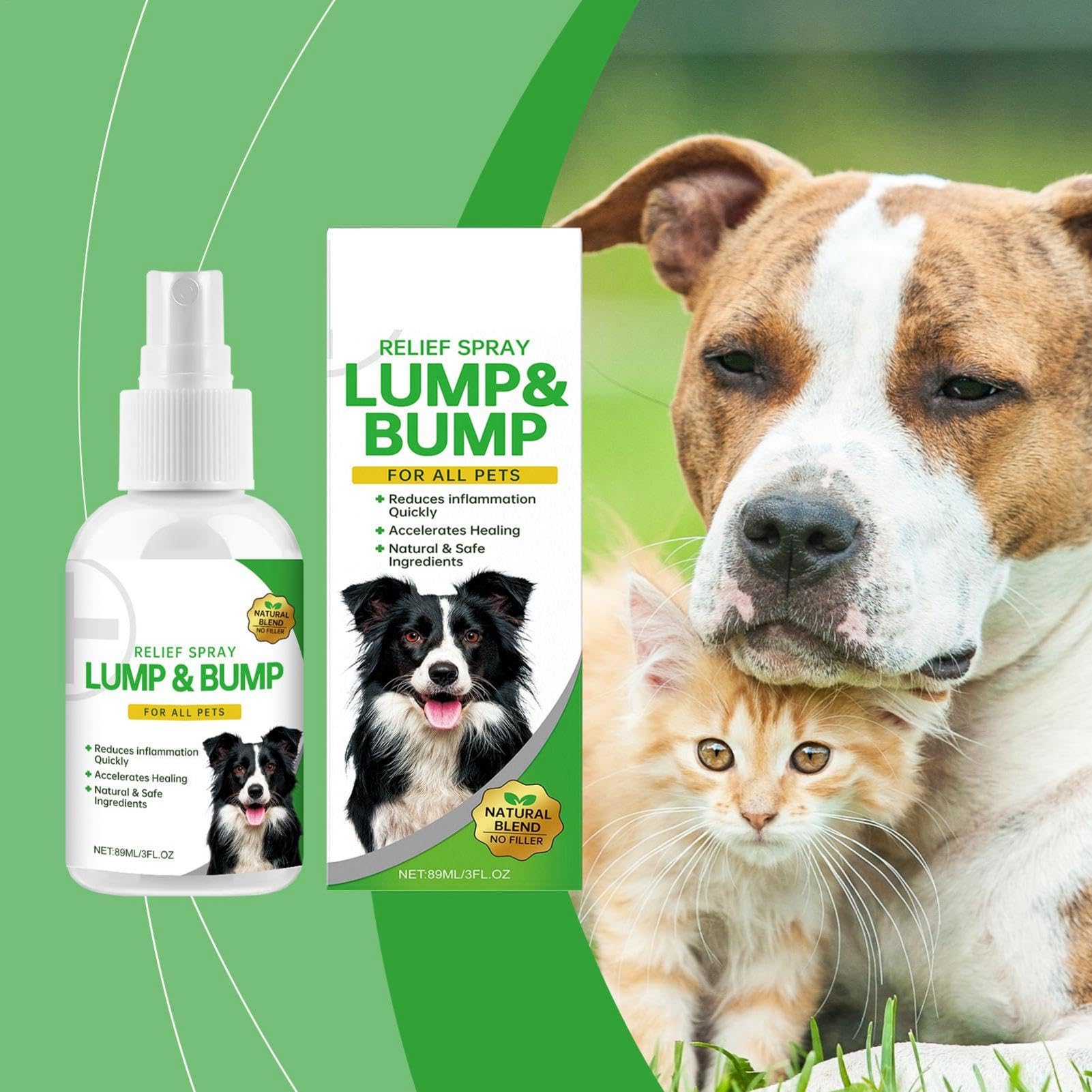 Anti-Itch Spray for Dogs, Skin Care Supplement for Pets, Soothing Itching Relief and Allergy Support, Made with Natural Ingredients, for Small Animals, 4.96x1.61 Inches