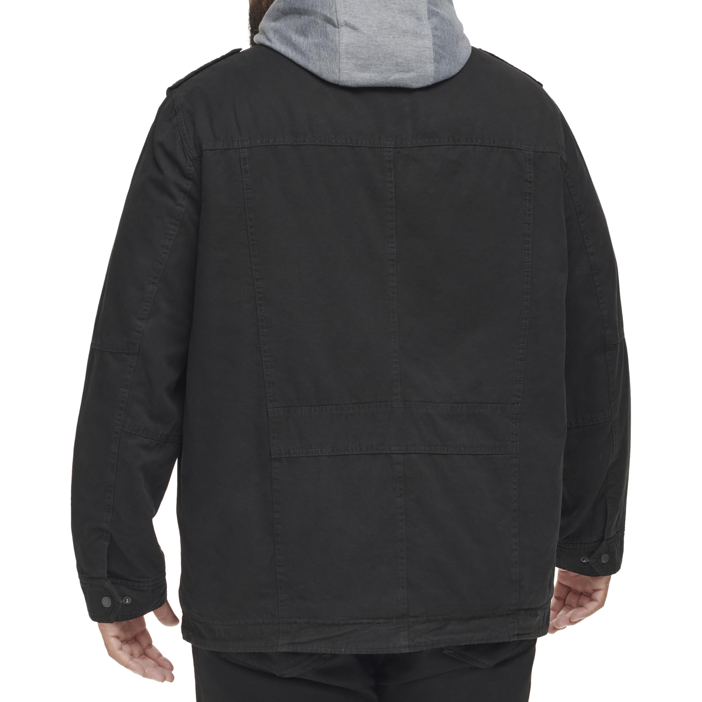 Levi's Herren Kapuzenjacke mit Vier Taschen Jacke, schwarz, 4X-Large Hoch – Ansicht 2