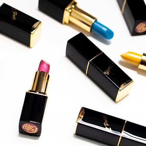 Miniatura 25 de L'Paige LGR - Lápiz labial verde que cambia de color A base de aloe-vera, de larga duración, hidratante Rosa intenso y fucsia con un acabado