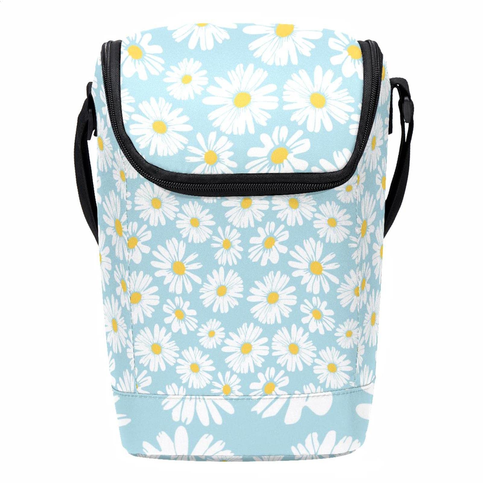 Bolsas bento para la escuela con estampado de flores y portameriendas infantil de viaje