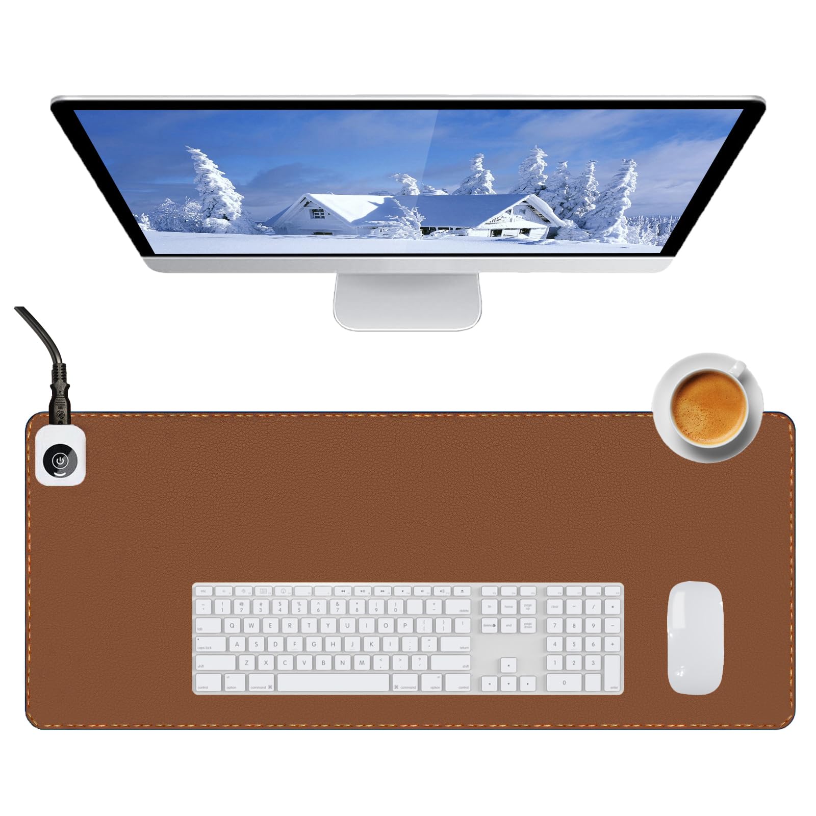 Amazon.com : Tulpock Heated Desk Pad Mouse Pad - Heated Desk Mat