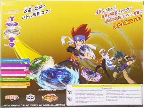 Miniatura 8 de Beyblade Metal Fusion Master Gyro Spinning Top String Launcher para niños Set Toy