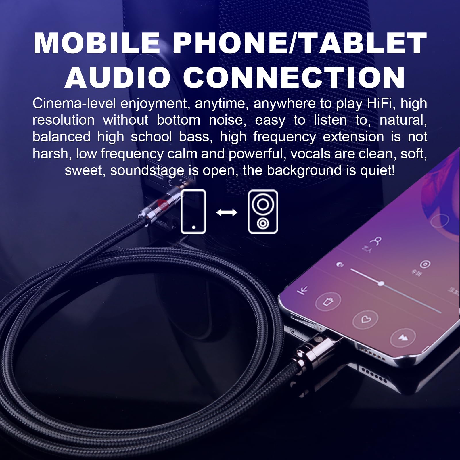 BOAACOUSTIC JIB Cavo USB C a 3.5mm jack Cable Adattatore Aux USB C to 3.5mm Audio Cavo Cuffia Stereo Auto Compatibile con iPhone 16 Pro Max/15 Pro Max Plus, Huawei P40/P30, Pixel 2M
