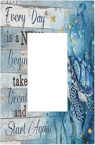 Miniatura 29 de Arte abstracto de mármol de acuarela de 1 cuadrilla, cubierta decorativa de pared de palanca única, placa de interruptor eléctrico para sala de Arte