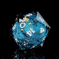 Vista 84 de Resin Cat Head DND Dice, Sharp Edge Dungeons and Dragons Polyhedron Game Dice Set for Role Playing Games RPG Explorer Magic, Holiday Birthday Gifts