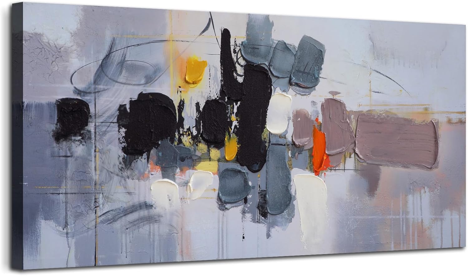 Ardemy Large Landscape Wall Art Nature Canvas Textured Forest Scenery Pictures Wall Decor Living Room Paintings Artwork Bedroom Home Office,40"x20"