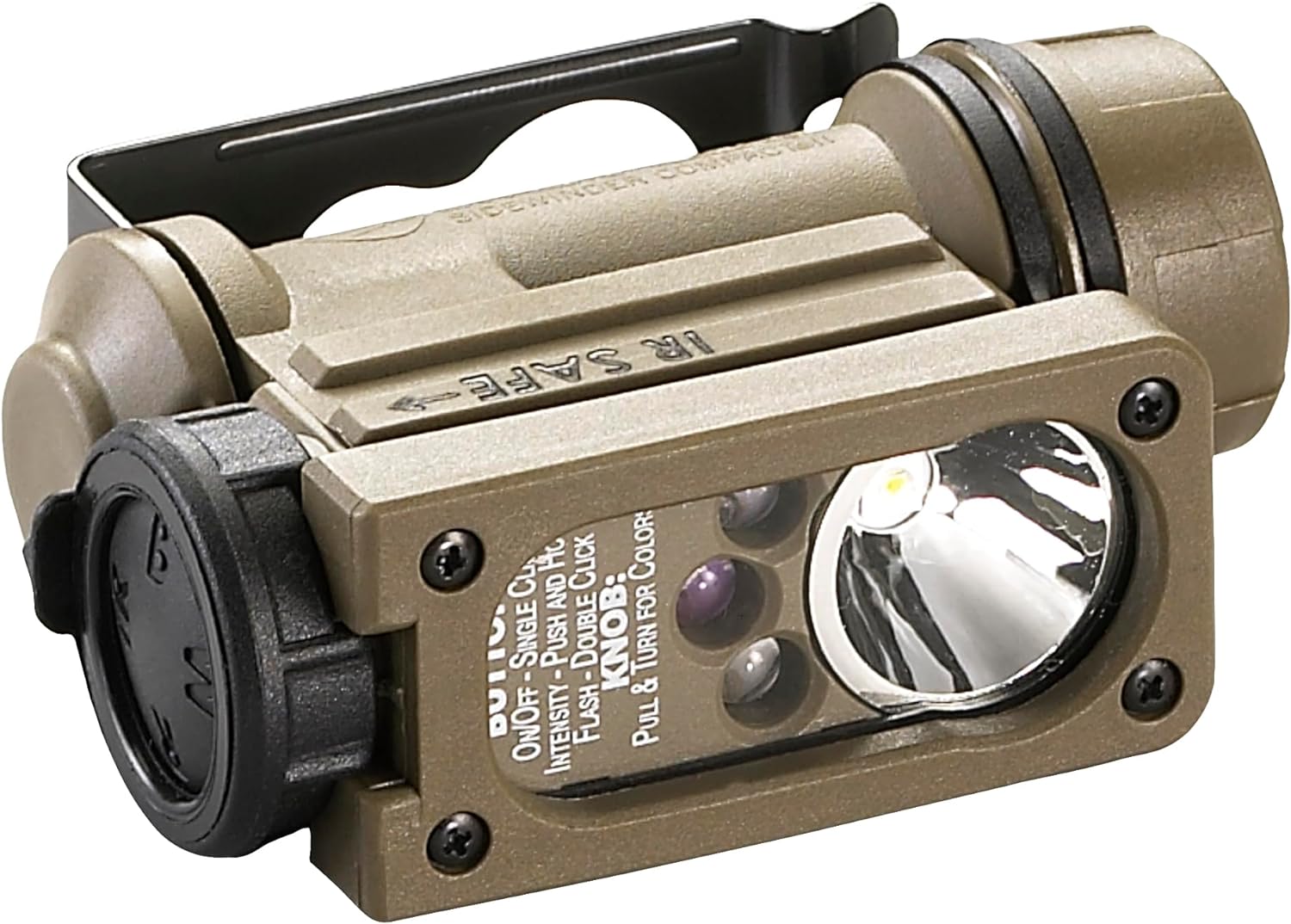 Streamlight 14533 Sidewinder 47-Lumens Compact II Aviation Flashlight with NVG Mount in Box, Coyote