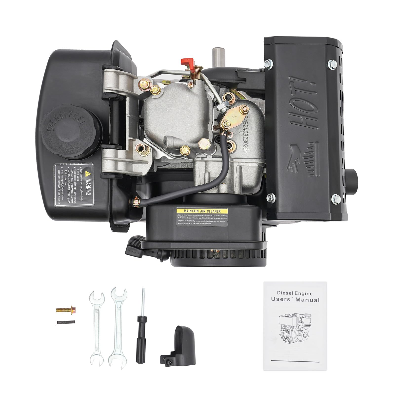 Moteur diesel 5 CV 4 temps 247 CC moteur diesel 3600 tr/min