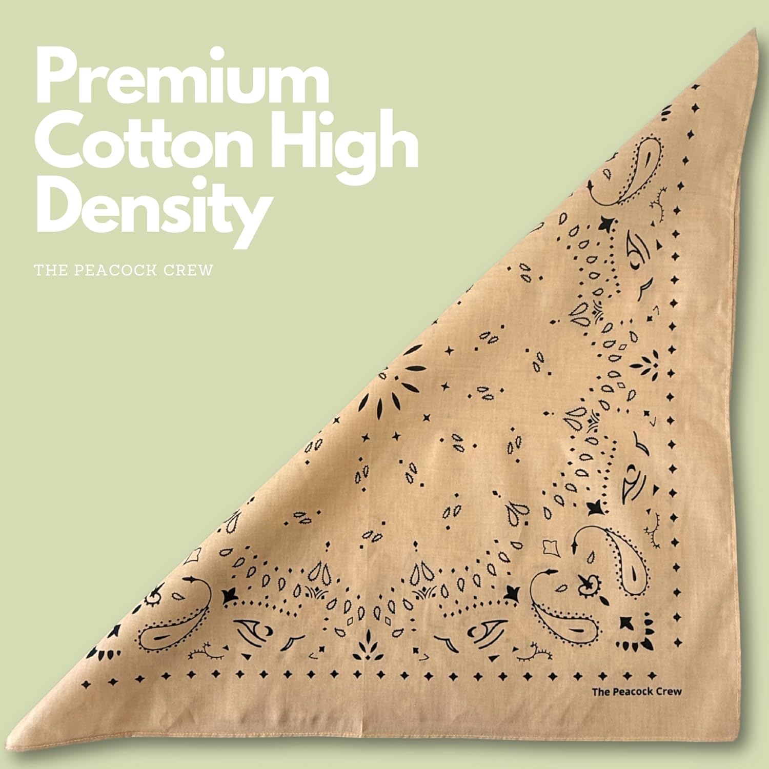 Paisley and Designer Bandana for Men and Women in Premium Soft Cotton 22 x 22 inches - Image 2