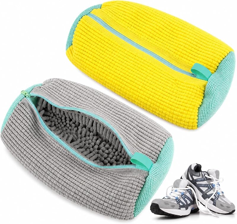 Bolsa para Lavar Tênis na Máquina com Proteção Interna Reforçada – Saco Lavável Anti Impacto, Evita Danos, Limpeza Eficiente para Calçados, Roupas Delicadas e Acessórios
