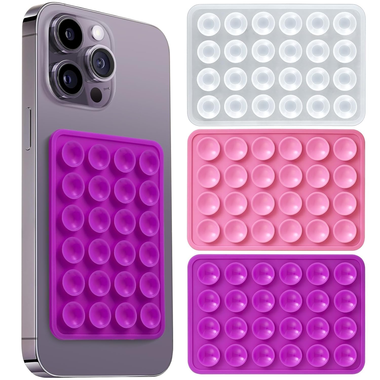 2 Pcs Silicone Suction Cellphone, Suction Cup Phone Case, Phone Mount Suction Cup, For Hands-Free Toy Mirror Shower Phone Holder, Videos, And Selfies Phone Accessory (Multi) (B0D37YWQ39) Amazon Price History, Amazon Price Tracker