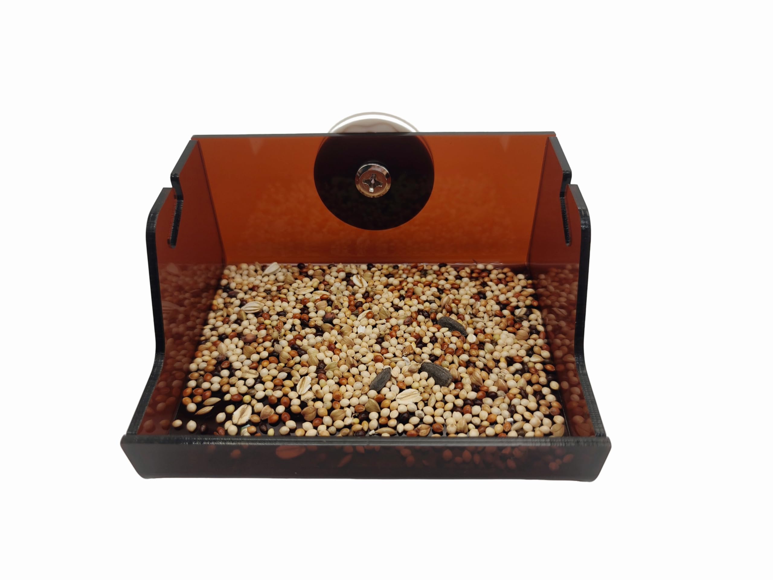 Triple Cup Parrot Foraging Toy, Wood and Acrylic Base Feeder, 6.2x3.7x2.1 Inches, Portion Control System with Stainless Steel Skewers for Small-Medium Parrots - image 3