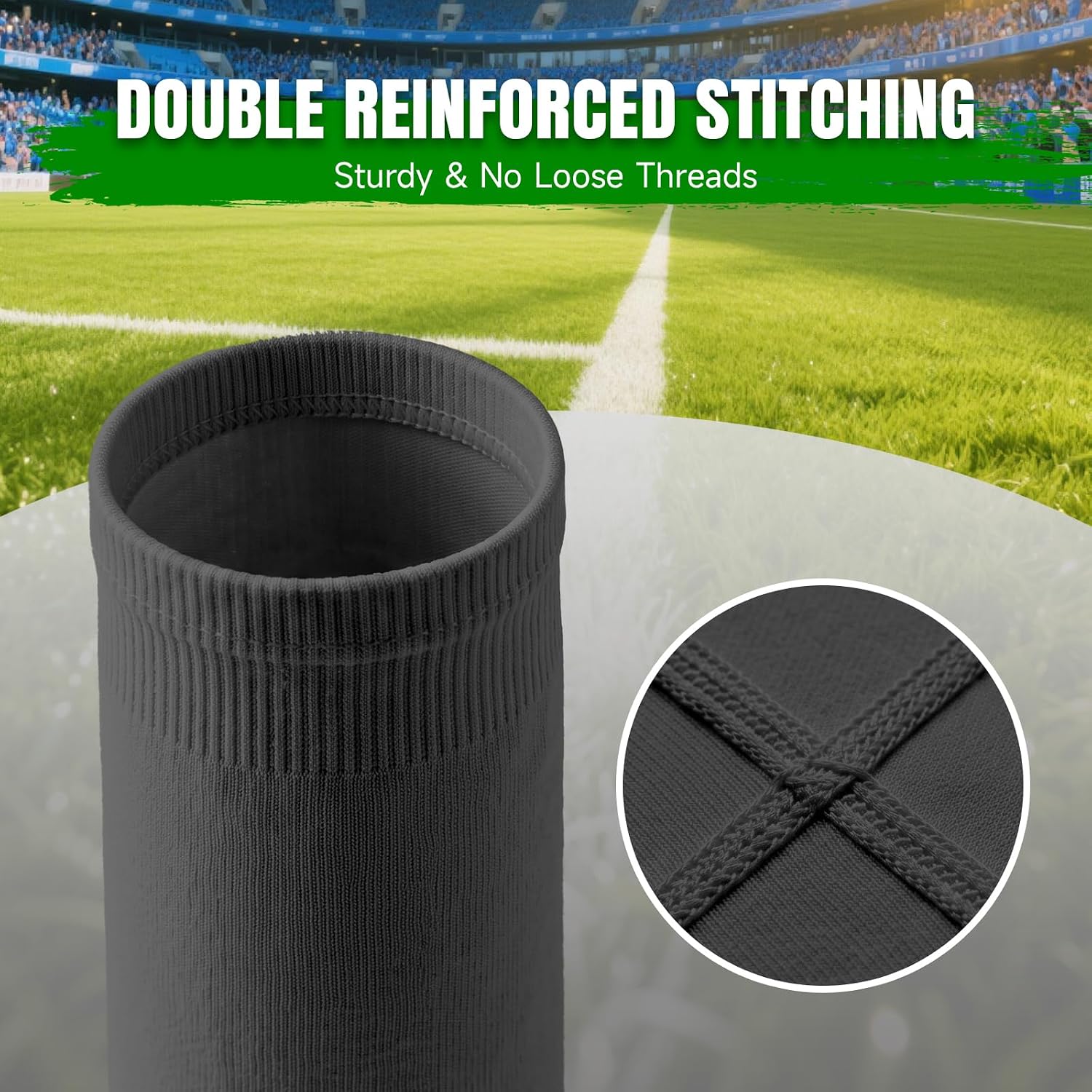 Aegend Soccer Leg Sleeves with Shin Guard Pocket for Football Baseball