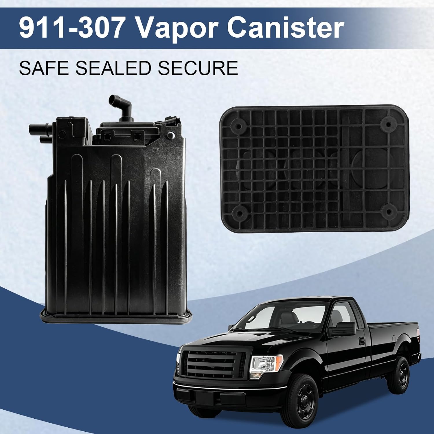 911-307 Vapor Canister, Fit for Ford F-150 F150 Lobo 2009-2014 Lincoln Mark LT 2011-2014 Replace for Evaporative Emissions Charcoal Canister 9L3Z9D653C