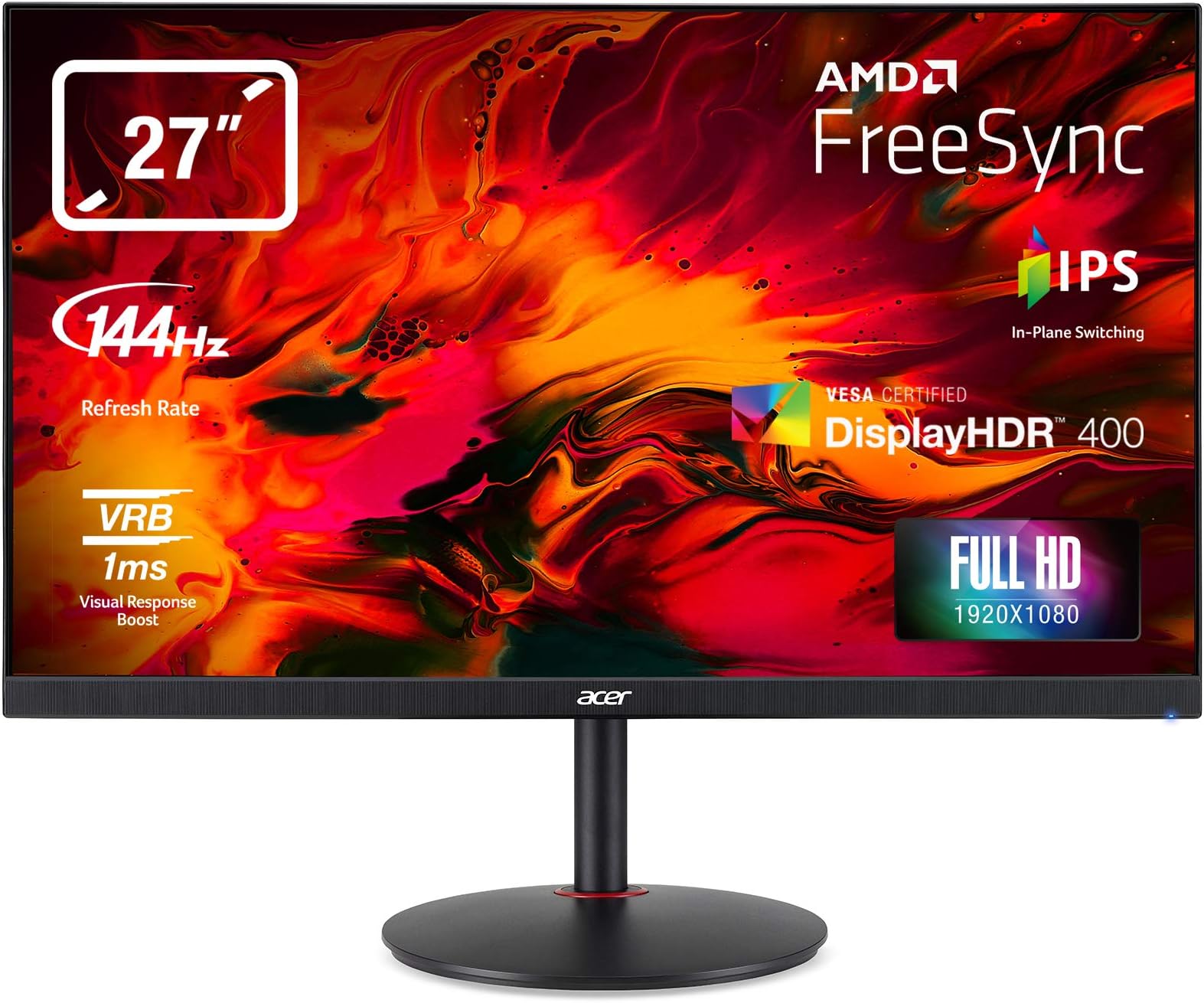 acer Nitro Xv2 XV272P LED Display 68.6 cm (27") Full HD Flat Black UM.HX2EE.P07