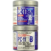 PC-Products PC-11 Epoxy Adhesive Paste, Two-Part Marine Grade, 1/2lb in Two Cans, Off White 80115