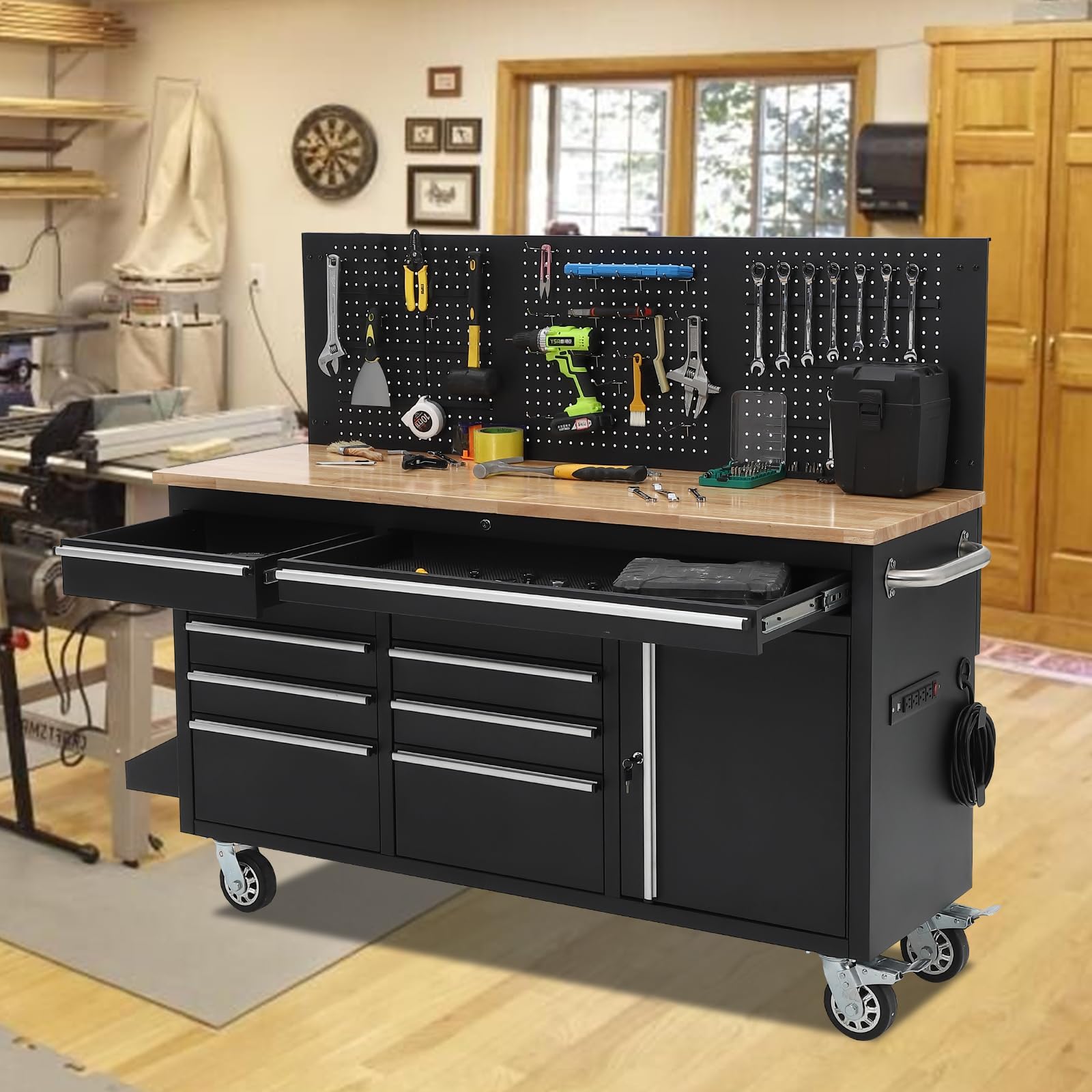 Amazon.com: MilleLoom Tool Chest, 61 Inch Tool Box Mobile 9