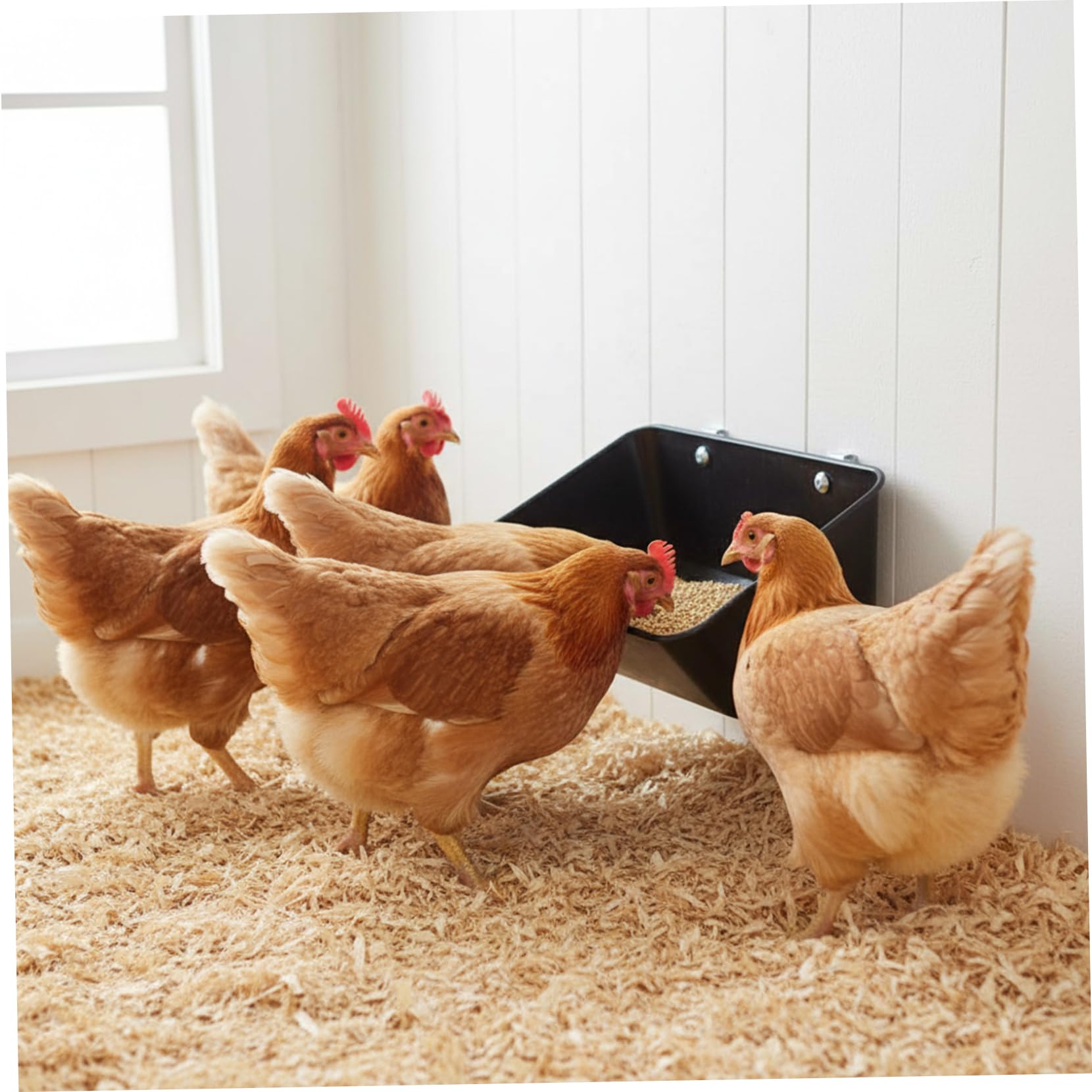 Mangiatoia per Galline da Appendere Mangiatoia per Capre Confezione da 3 per Pollame e Bestiame con Clip e Viti in Plastica Multiuso per Capra/Pollo/Anatra Abbeveratoio