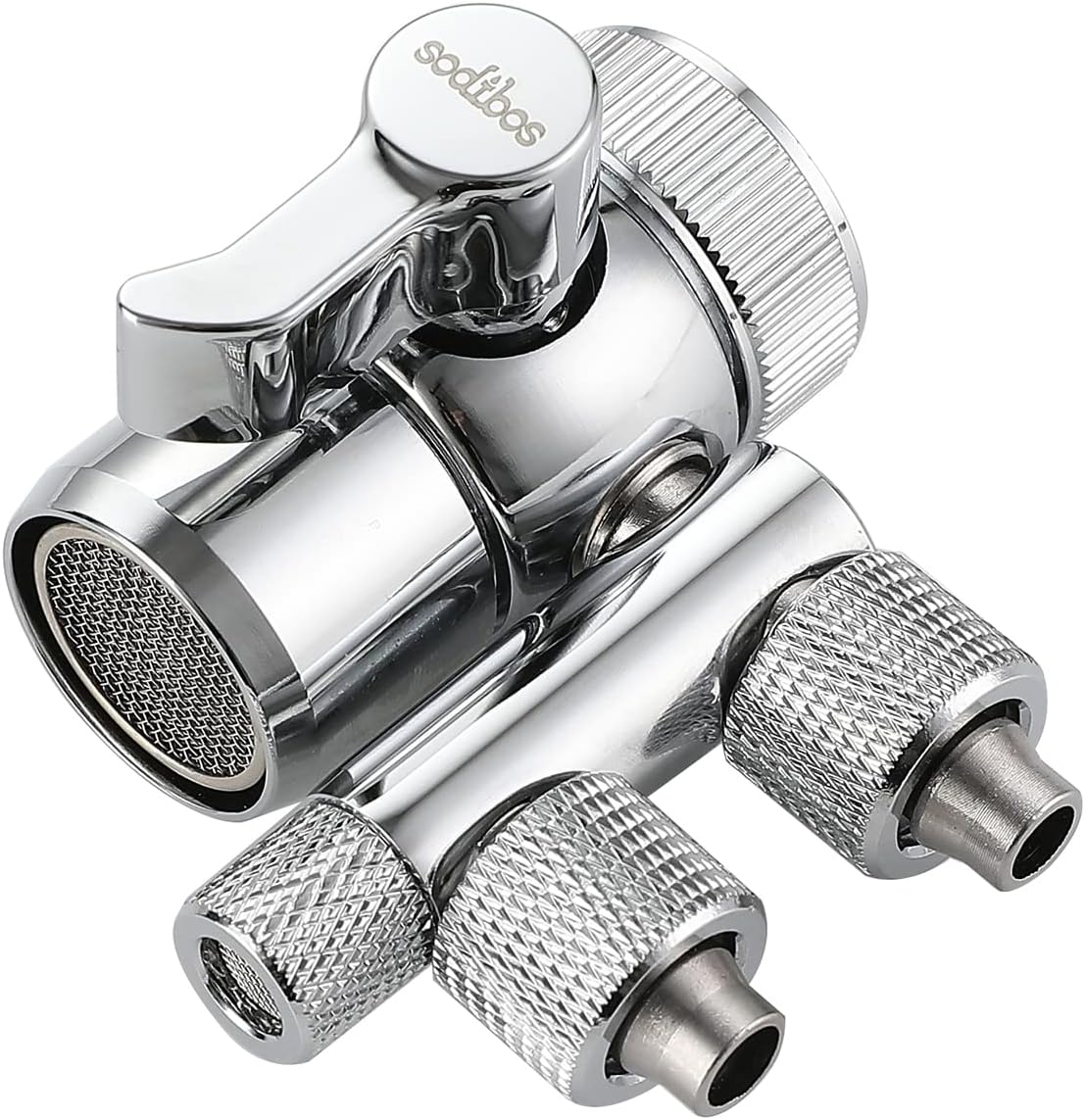 sodibos 2 Way Faucet Diverter Valve for Countertop Water Filter with